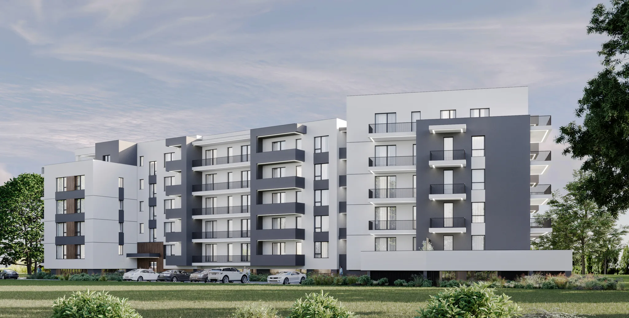 SYA Boutique — rendering ansamblu rezidențial